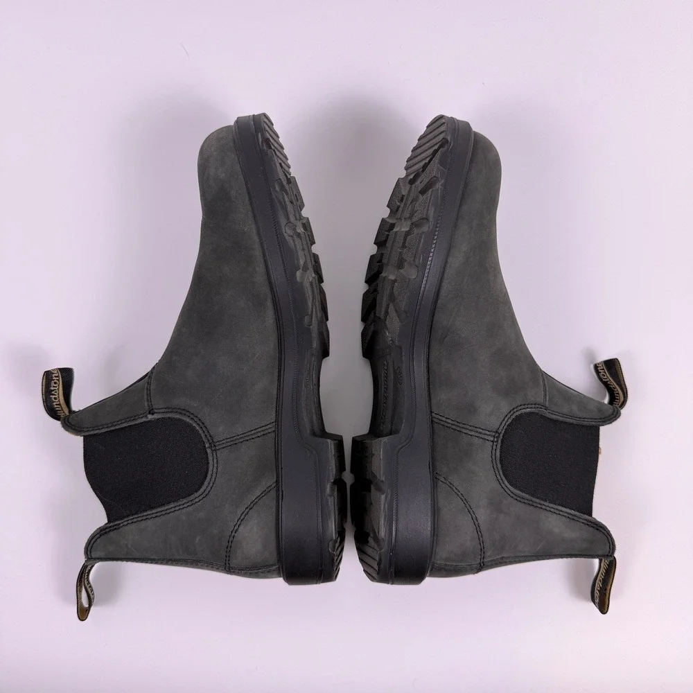 Blundstone 587 Chelsea Boots Rustic Black Leather Men's US 10 AU 9 Comfort